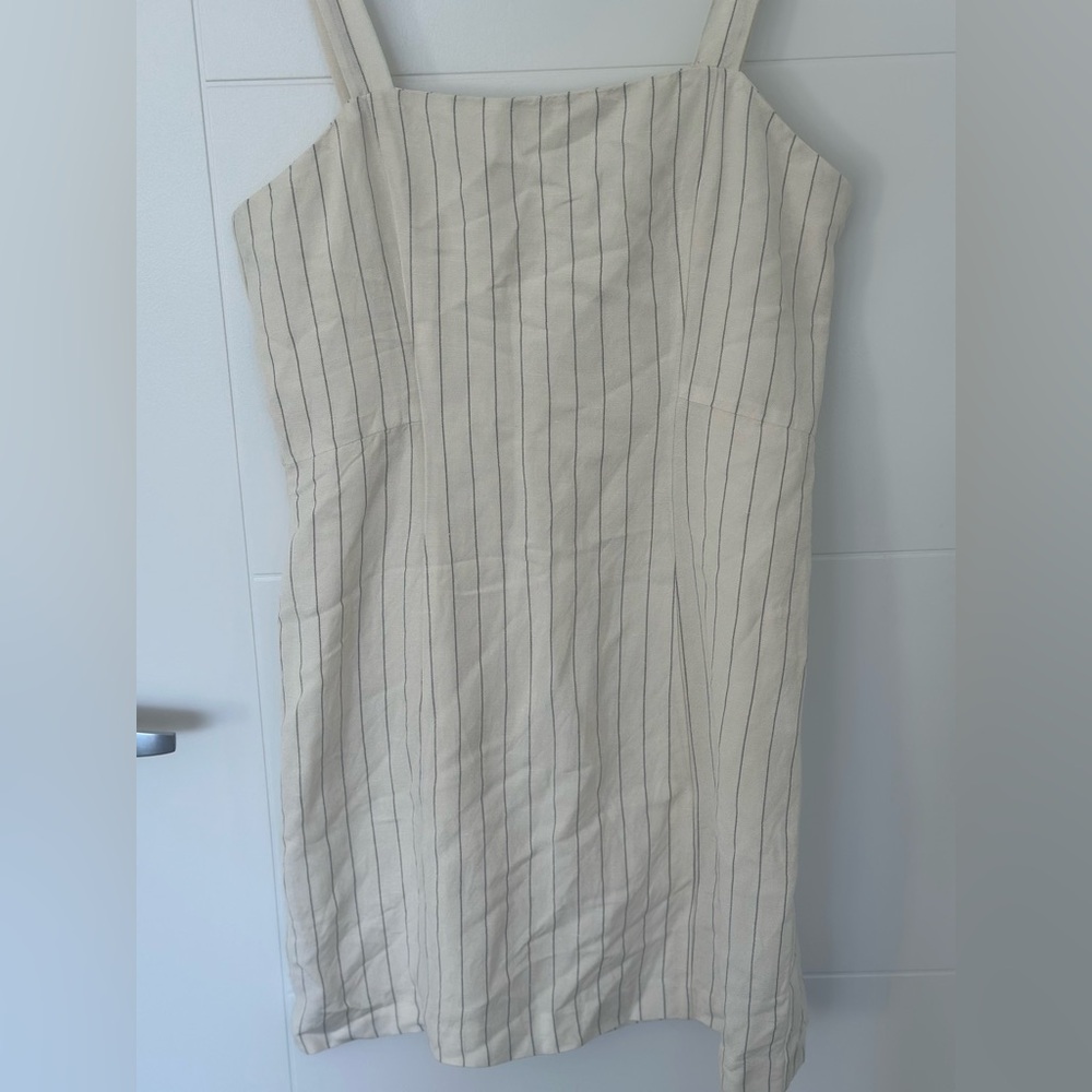 Club Monaco Linen Mini Stripe Dress - Picture 13 of 15